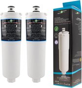 Set van 2 waterfilters compatibel met 3M CS-52 filter voor Bosch Siemens Neff Gaggenau-koelkast - filterpatroon 00576336 576336 / 00640565 640565 / CS-51 waterfilter