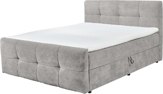 Emob - Boxspring Winnifred - 160x200 - Grijs