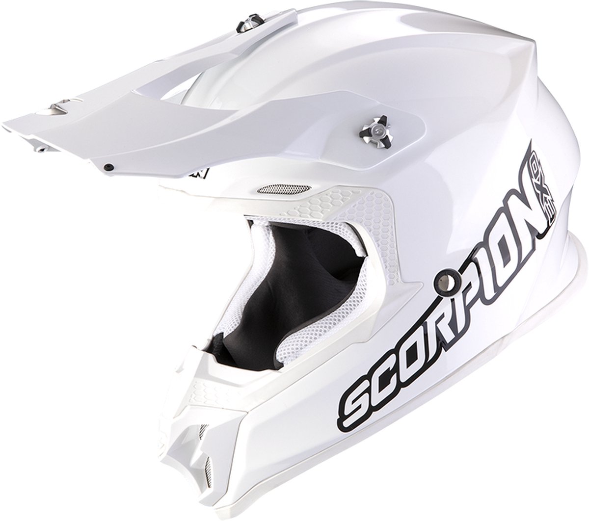 Scorpion Vx-16 Evo Air Solid Wit-Wit Crosshelm S