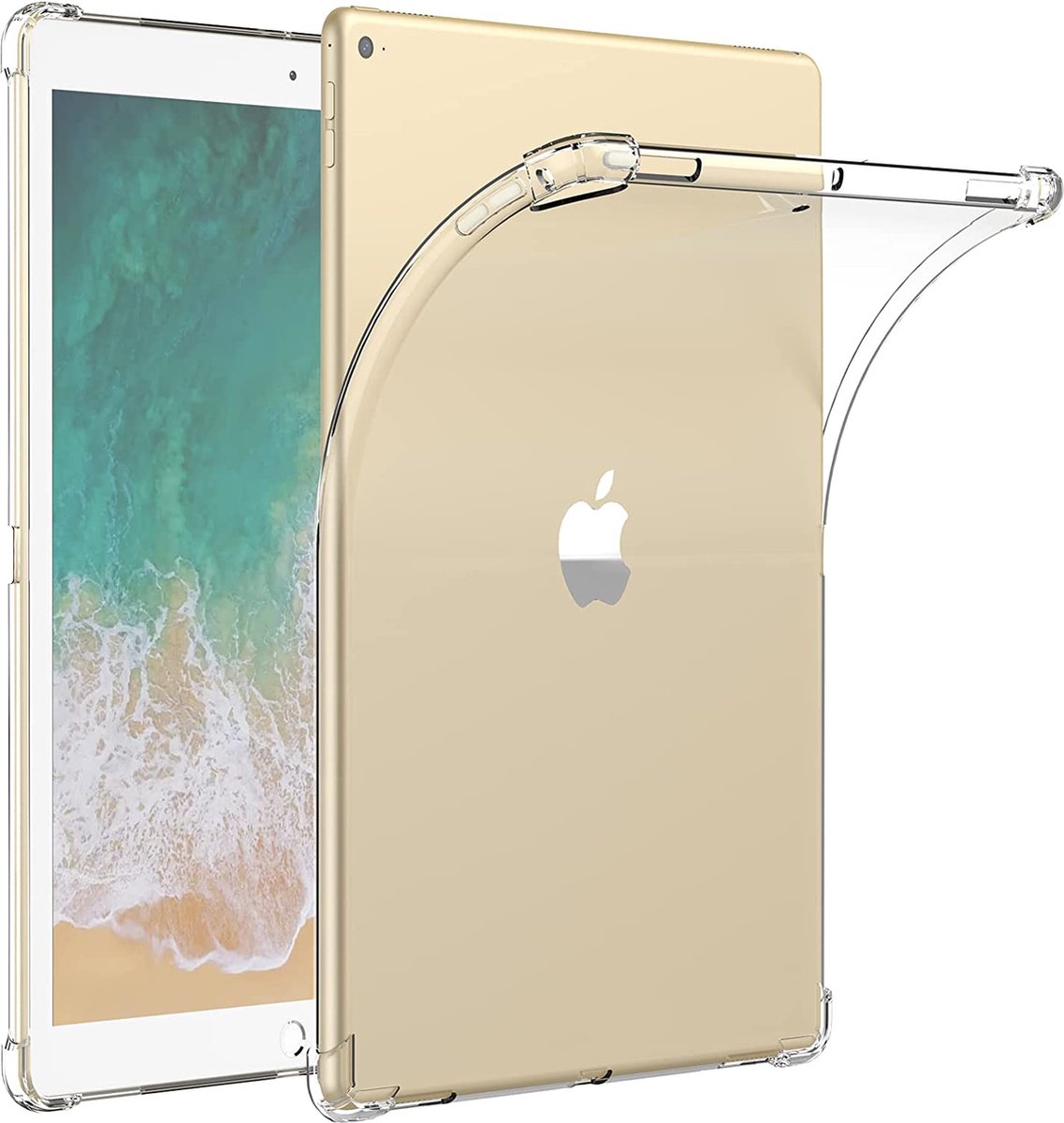 Hoesje voor iPad 5 / 6 / Air 1 / Air 2 - backcover Shockproof siliconen Transparant
