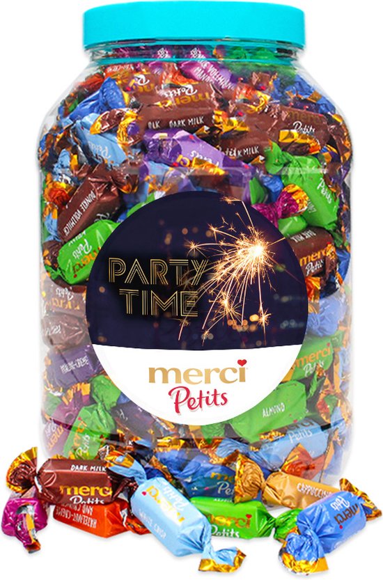 merci Petits chocolade praline "Party Time" - chocoladecadeau - 7 smaken - 1400g