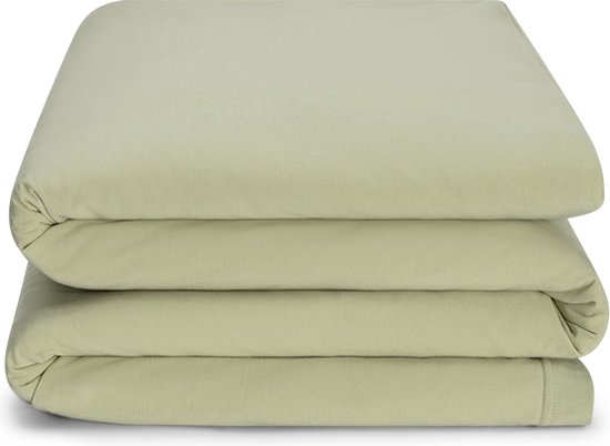 Yumeko kinderdekbedovertrek jersey pistachio groen 120x150