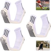 Gripsokken - 3 paar - sportsokken - voetbal - one size 40-46 - Kwaliteit - Stevige en Comfortabele Sokken - met anti-slip noppen - Pilates Sokken - Geschikt voor de meeste sporten - antislip