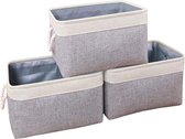 Opvouwbare Opbergmanden 3 Pack - Garderobe Organizer voor Kleding en Familie Artikelen 34x22x17cm storage basket