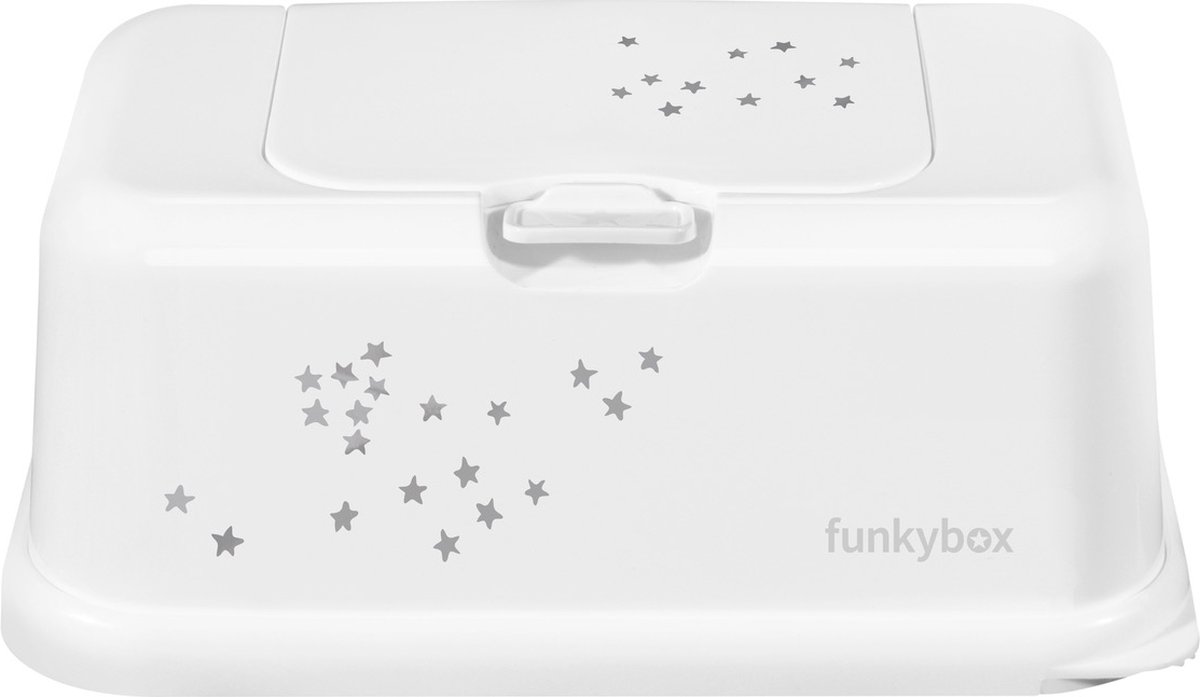 Funky Box billendoekjes box Little Stars white