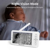 Chuvie® Babyfoon - Mobiele Telefoon App Controle - Slaapliedjes Voor Pasgeborene - Wifi Babyfoon