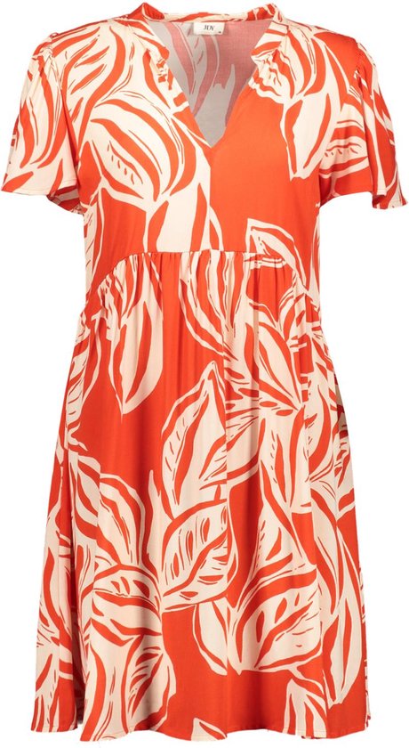 Jacqueline de Yong Jurk Jdystarr Life S/s V-neck Dress Wvn 15257228 Poinclana/03-24-02-p Dames Maat - 36