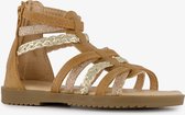 Blue Box meisjes sandalen cognac met glitter - Maat 32