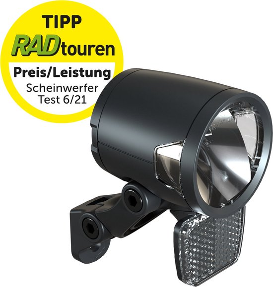 Herrmans Voorlicht H-black Mr8 Dynamo Led 180 Lumen Zwart — afbeelding 4