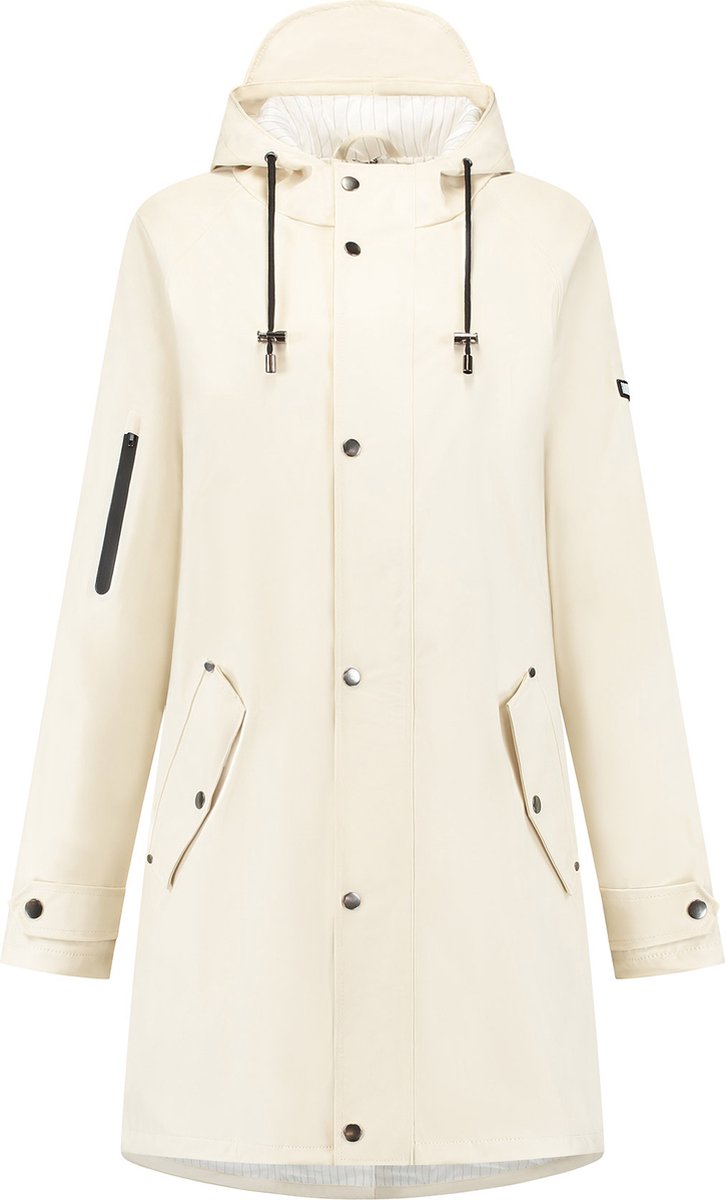 Regenjas Mirage Rainfall Trenchcoat - maat XL - gemaakt van polyester soft touch - off white