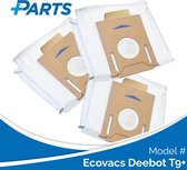 Sacs à poussière Ecovacs Deebot T9+ de Plus.Parts® adaptés à Ecovacs - 3 pièces