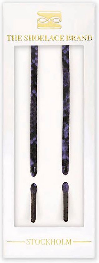 Veters plat - paarse slang - 120cm veters voor wandelschoenen, werkschoenen en meer