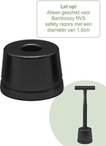 Support de Razor de Safety séparé Zwart mat - Convient aux rasoirs de Safety en métal Bamboozy
