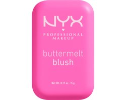 NYX Professional Makeup Buttermelt Blush - Alle huidtypes - Verrijkt met mango-, amandel- en sheaboter - My Butta Half - 5 gr