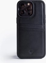 Wachikopa leather Back Cover C.C. Case for iPhone 14 Pro Max black