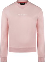 Re-Born Ronde Hals Trui Lange Mouw Rib Detail Dames - Pink - Maat XL