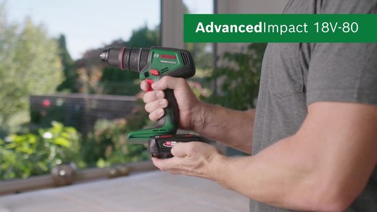 Outil nu Bosch AdvancedImpact 18V-80 QuickSnap - Perceuse-visseuse à percussion sans fil - Avec porte-vis magnétique, mandrin de perçage 13 mm, embout à vis - Sans batterie ni chargeur