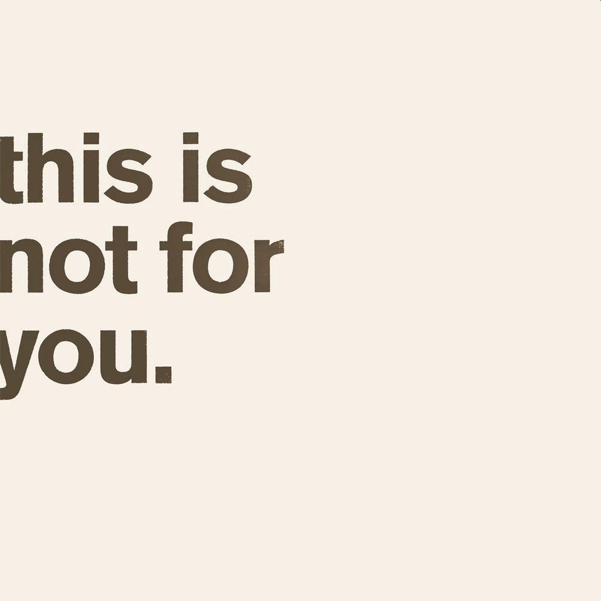 Matthew Bourne - This Is Not For You (CD)