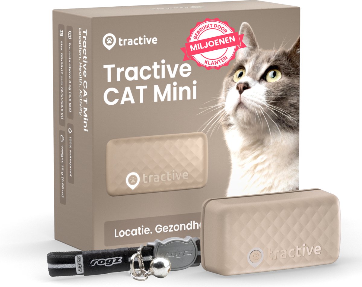 Bol.com Tractive GPS CAT Mini - Kattentracker & Activiteitenmonitor aanbieding