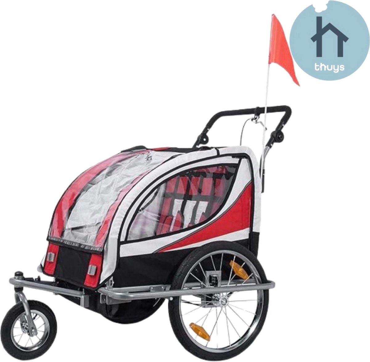 Thuys - Fietskar voor Kinderen - Kinderfietskar - Veilig - Comfortabel