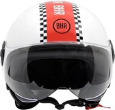 BHR 835 - Vespa helm - finish line - maat S - scooterhelm - ook voor motor of bromfiets