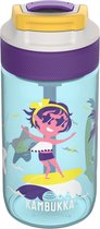 Kambukka Lagoon waterfles 400ml -Surf Girl met geïntegreerd rietje - drinkfles voor kinderen