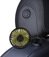 Ventilateur de voiture électrique alimenté par USB 3 vitesses pour siège arrière-ventilateur à pince rotatif à 360 degrés-Portable et puissant