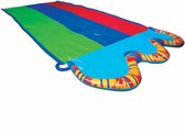 Triple Racer Waterglijbaan Lengte: 4.9 m Breedte: 2083 cm Opblaasbare buiten achtertuin waterglijbaan Splash Toy met Gratis Verzending