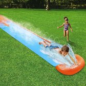 H20GO Single Water Slide 4.88 m Inflatable Slip and Slide with Built-In Sprinklers - Fun for Kids