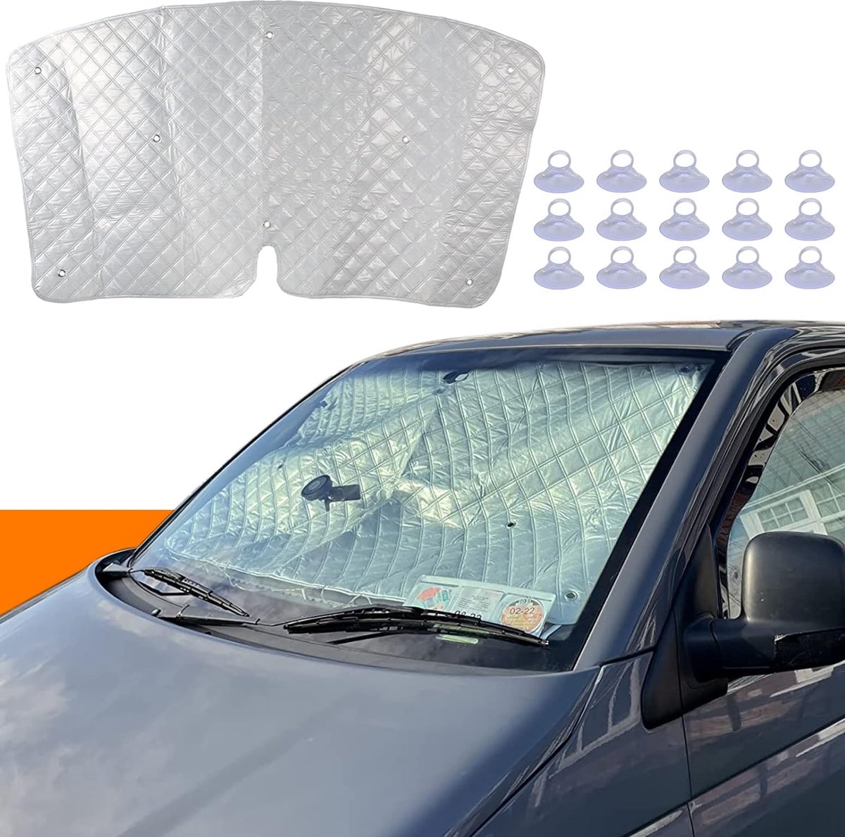 3 stuks zonwerende thermomatten geschikt voor Ford Transit