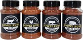 Rowei Spice Rubs Package – Épices BBQ – Bœuf, poulet, porc et porc effiloché – 4 arroseurs de 300 g