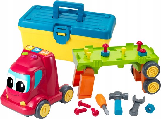 B-Kids 3-In-1 Bezige Bouwers Truck met Leuke Geluiden