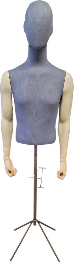 Torso van zeer exclusief a merk heer met ijzeren poot