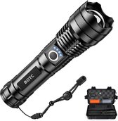 Lampe de poche LED rechargeable BOTC - Maglite 1000 lumens - Durable et étanche - Batterie 26650 - Zwart