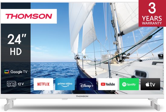 Thomson - 24HG2S14CW - HD Google TV - 12 Volt - Wit