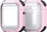 Mobigear Hoesje geschikt voor Apple AirPods 1 Hardcase Hoesje | Mobigear Shockproof - Roze