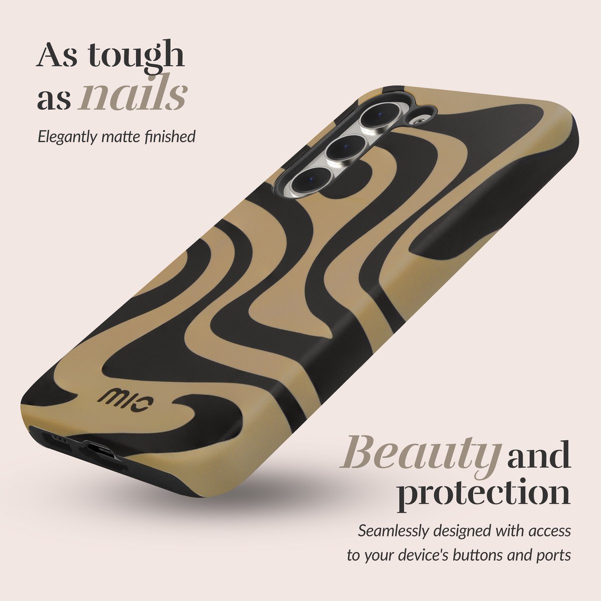 MIO MagSafe Samsung Galaxy S24 Ultra Hoesje | Hard Shell Back Cover | Geschikt voor MagSafe | Swirl