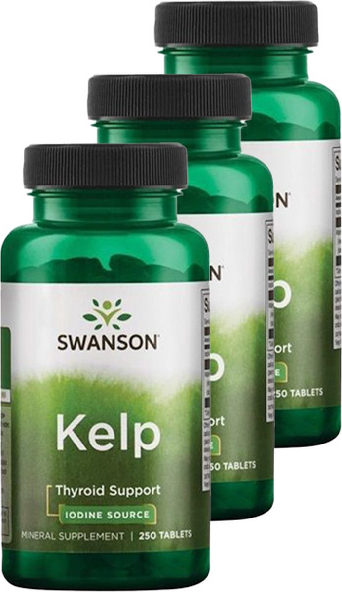 Goedkoopste Swanson | Kelp | 250 Tabletten | 3 stuks | 3 x 250 tabletten
