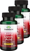Swanson | Alpha Lipoic Acid 600 mg | 60 Capsules | 3 stuks | 3 x 60 Capsules