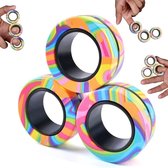 Al-Baari1017 Magnetische ringen fidget toys, anti-stress fidget speelgoed, ADHD magische vingerring speelgoedsets, fidget magneet ringen pakket leuk cadeau voor volwassenen tieners en kinderen