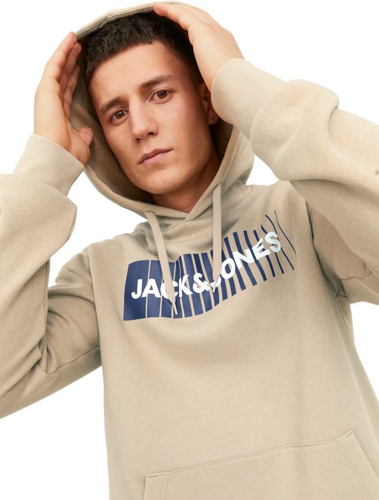 Sweat-shirt à Capuche Jack & Jones Essentials - Logo Corp, Coupe Classique, Coton Mélangé