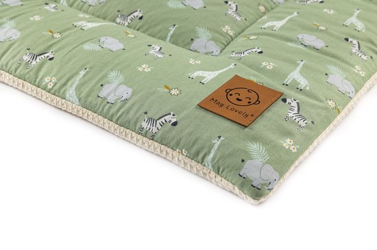 May Lovely - Speelkleed - Babykleed - Groot, heerlijk zacht en extra dik ! - Dream Safari - 150 x 120 cm van May Lovely — afbeelding 4