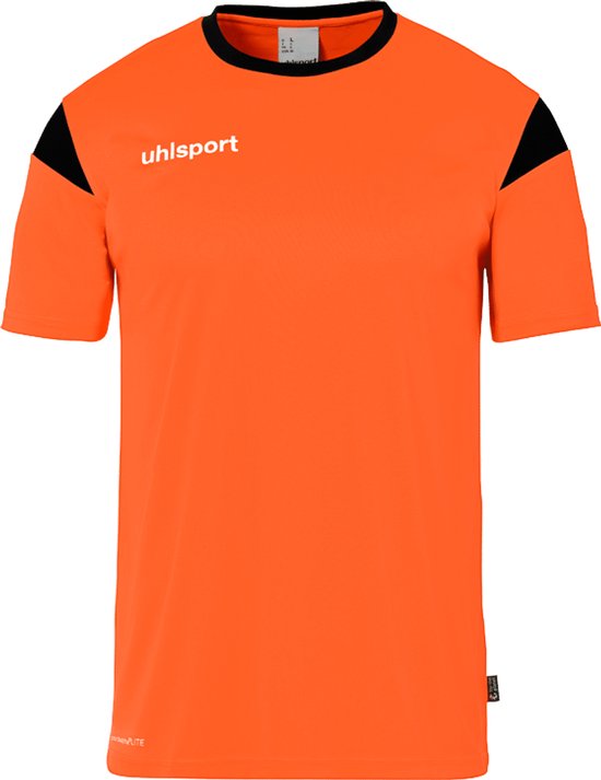 Uhlsport Squad 27 Shirt Korte Mouw Heren - Fluo Oranje / Zwart | Maat: XL