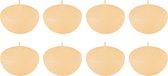 J-Line drijfkaars - beige - small - 4U - doos van 8