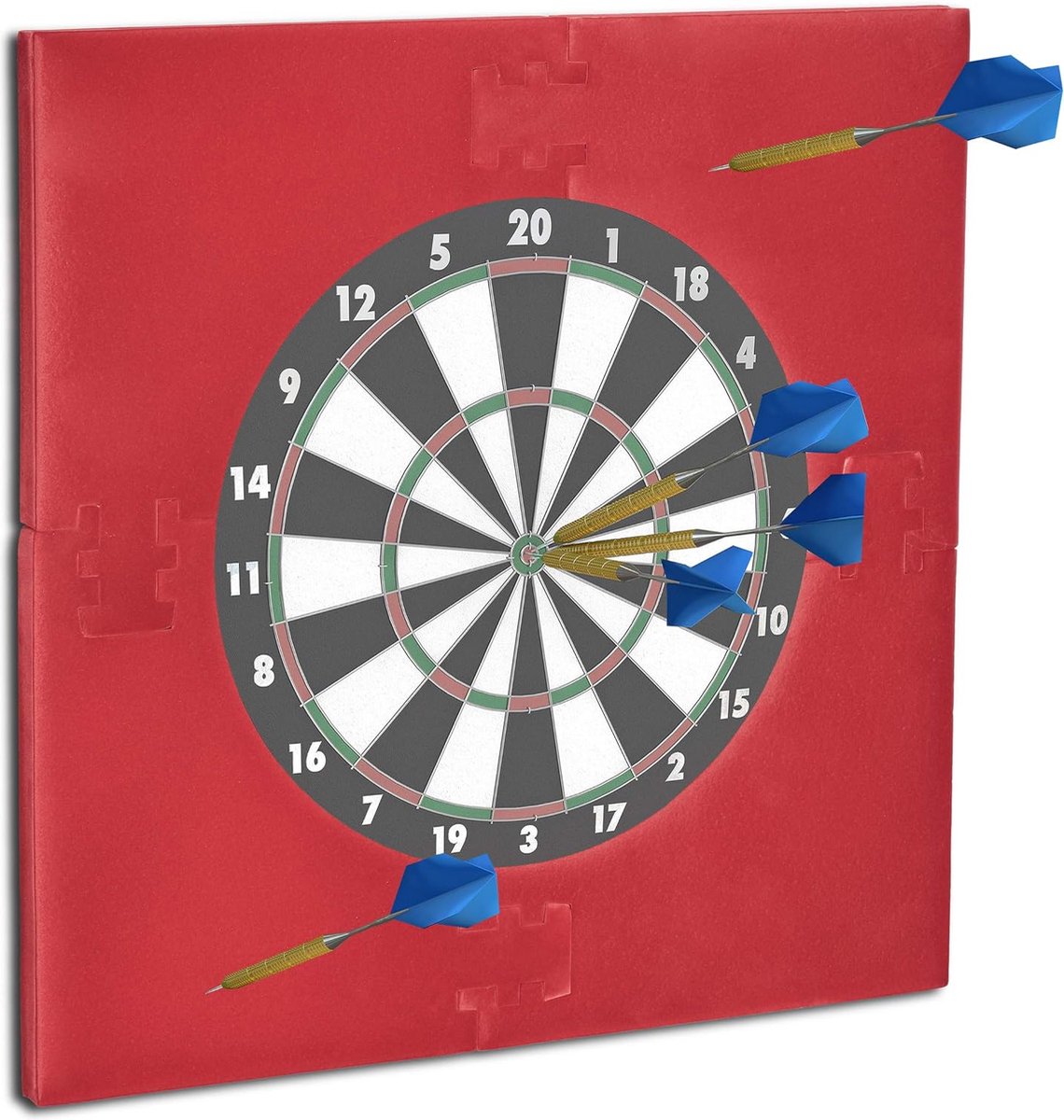 Dartbord Surround Ring R6 4-Delig 45 cm Muurbescherming Ø 71x71x3 cm Bordeaux Kleur