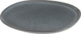 J-Line Louise bord - keramiek - grijs - medium - 6 stuks - woonaccessoires