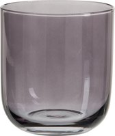 J-Line drinkglas Wls Rond - glas - donkergrijs - 6 stuks