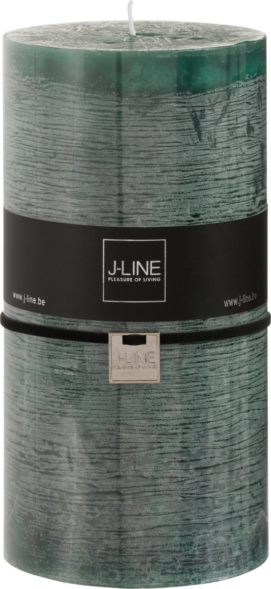 J-Line cilinderkaars - donkergroen - XXL - 150U - 6 stuks