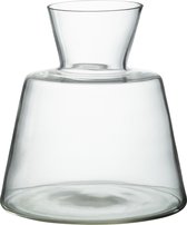 J-Line Vaas Conisch Glas Transparant Large