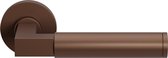 Deurkruk op rozet - Brons Kleur - RVS - GPF bouwbeslag - GPF2080.A2-00 Bronze blend Kuri Deurklink op ronde